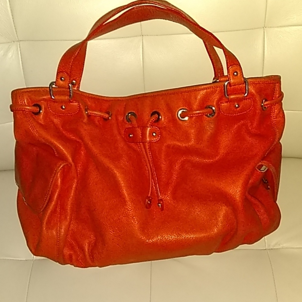 Chales David orange purse